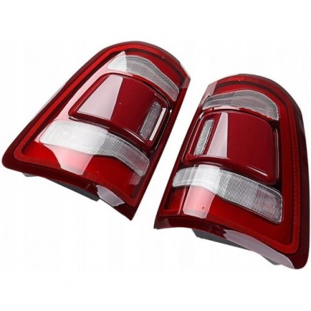 DODGE RAM 1500 2019-23 LAMPA TYŁ PRAWA +LEWA LED KOMPLET Z CZERWONY POD BSM