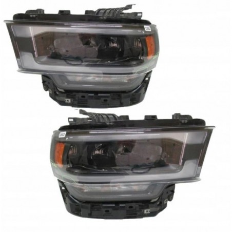 DODGE RAM 2500 3500 2019-2024 LAMPA LAMPY PRZEDNIE LED KOMPLET NOWE CZARNE