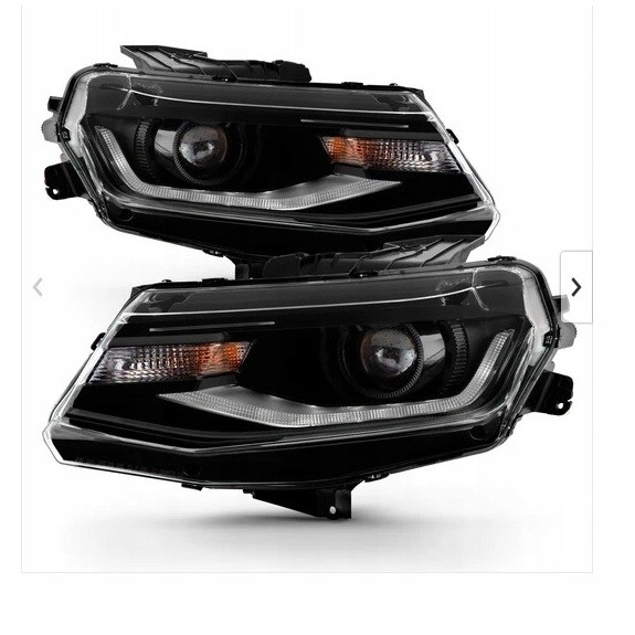 CHEVROLET CAMARO ZL1 2019-2023 LAMPA LAMPY XENON Z LED DRL KOMPLET CZARNE