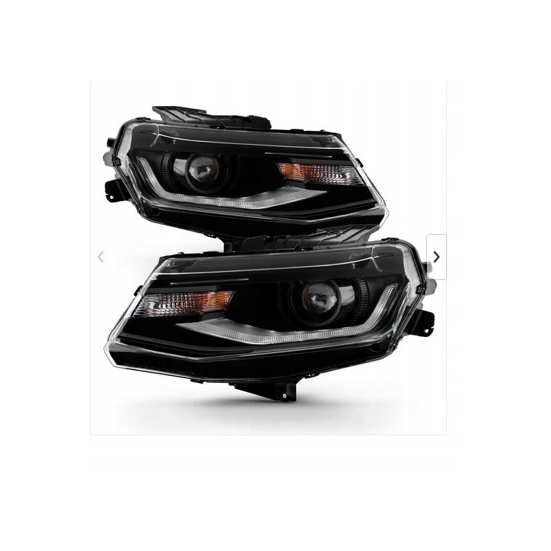 CHEVROLET CAMARO ZL1 2019-2023 LAMPA LAMPY XENON Z LED DRL KOMPLET CZARNE