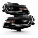 CHEVROLET CAMARO ZL1 2019-2023 LAMPA LAMPY XENON Z LED DRL KOMPLET CZARNE