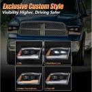 DODGE RAM 2009-2018 LAMPA LAMPY LED VLAND LEWA + PRAWA KPL BLACK 2 SOCZEWKI