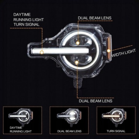 FORD BRONCO 2021-2024 LAMPA LAMPY PRZÓD FULL LED DRL VLAND LEWA + PRAWA