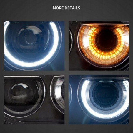 DODGE CHALLENGER 2008-2014 LAMPA LAMPY LEWA + PRAWA PRZÓD EUROPA LED VLAND