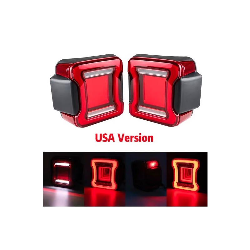 LAMPA LAMPY TYŁ CZERWONE KOMPLET LED ANIMACJA JEEP WRANGLER JL 2018-2023