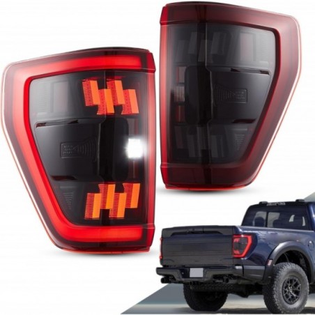 FORD F150 F-150 2021- LAMPA LAMPY LED VLAND KPL LEWA + PRAWA CZERWONE ŻÓŁTY