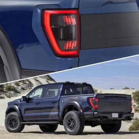 FORD F150 F-150 2021- LAMPA LAMPY LED VLAND KPL LEWA + PRAWA CZERWONE ŻÓŁTY