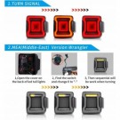 JEEP WRANGLER JL 2018-2023 LAMPA LAMPY TYŁ LED KOMPLET EUROPA VLAND DYMIONE
