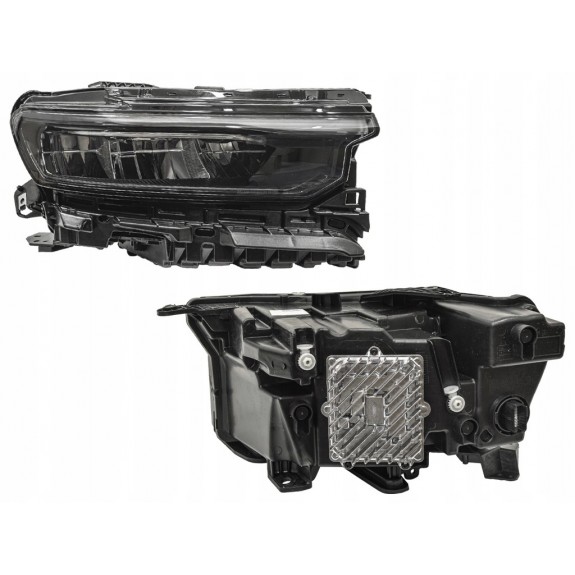 JEEP GRAND CHEROKEE WL 2021- LAMPA PRAWA PRZETWORNICA USA ŻÓŁTY LED CZARNA