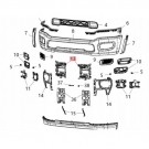 DODGE RAM 2500 3500 2019-2024 MOCOWANIE ZDERZAKA DOLNE PRAWE + LEWE