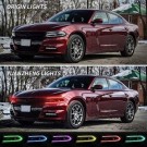 LAMPA LAMPY PRZEDNIE Z LED RGB VLAND EU KOMPLET DODGE CHARGER 2015-2023