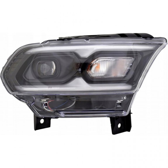 DODGE DURANGO 2021-2024 LAMPA PRZEDNIA Z LED KIERUNEK ŻARÓWKA PRAWA CZARNA