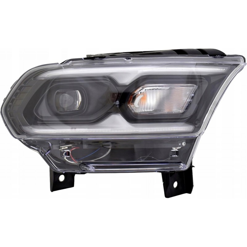 DODGE DURANGO 2021-2024 LAMPA PRZEDNIA Z LED KIERUNEK ŻARÓWKA PRAWA CZARNA