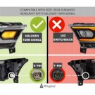 DODGE DURANGO 2021-2024 LAMPA PRZEDNIA Z LED KIERUNEK ŻARÓWKA PRAWA CZARNA