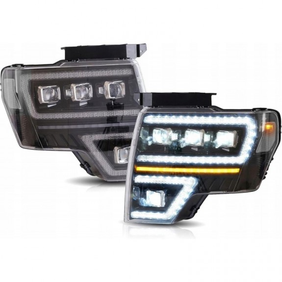 FORD F150 F-150 2009-14 LAMPA LAMPY MATRIX EU LED VLAND KOMPLET LEWA +PRAWA