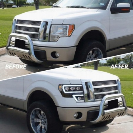FORD F150 F-150 2009-14 LAMPA LAMPY MATRIX EU LED VLAND KOMPLET LEWA +PRAWA