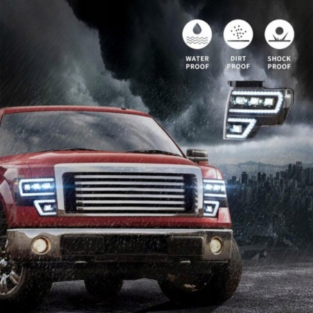 FORD F150 F-150 2009-14 LAMPA LAMPY MATRIX EU LED VLAND KOMPLET LEWA +PRAWA