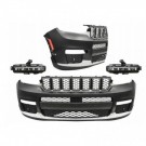JEEP GRAND CHEROKEE WL 21- ZDERZAK PRZEDNI KOMPLETNY POD PDC + HALOGENY LED