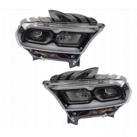 LAMPA LEWA + PRAWA FULL LED CZARNA USA KOMPLET DODGE DURANGO 2021-2025