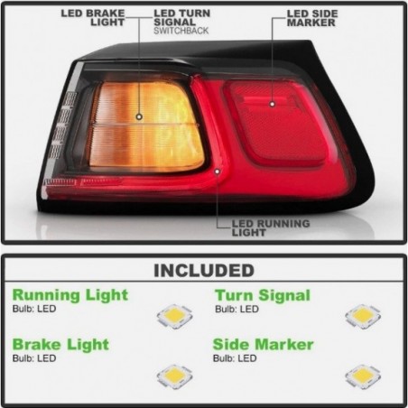JEEP CHEROKEE KL 2019-2023 LAMPA TYLNA LED PRAWA + LEWA NOWA KOMPLET