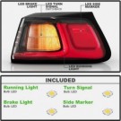 JEEP CHEROKEE KL 2019-2023 LAMPA TYLNA LED PRAWA + LEWA NOWA KOMPLET
