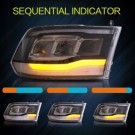 LAMPA LED VLAND DRL BLUE LEWA + PRAWA BLACK KPL EUROPA DODGE RAM 2009-2018