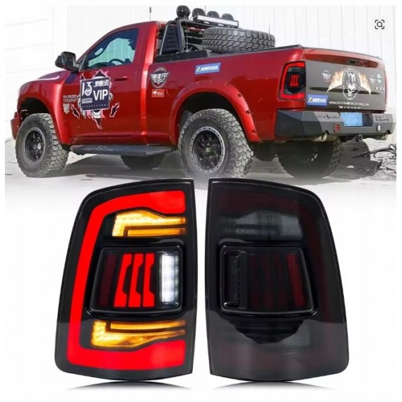 DODGE RAM 1500 2009- LAMPA LAMPY TYŁ KPL LED EUROPA ŻÓŁTY KIERUNEK DYMIONE