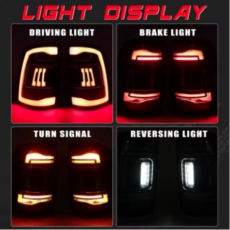 LAMPA LAMPY KPL TYŁ LED EUROPA ŻÓŁTY KIERUNEK CZYSTE DODGE RAM 1500 2009-18