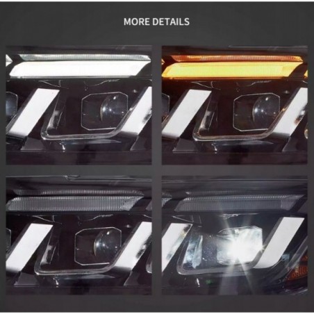 FORD MUSTANG 2015-2017 LAMPA LAMPY FULL LED LEWA + PRAWA VLAND EU STYL S650