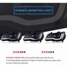 CHRYSLER 300C 300S 2011-2023 LAMPA LAMPY CZARNE Z LED KOMPLET VLAND EUROPA