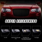 CHRYSLER 300C 300S 2011-2023 LAMPA LAMPY CZARNE VLAND Z LED LEWA + PRAWA EU