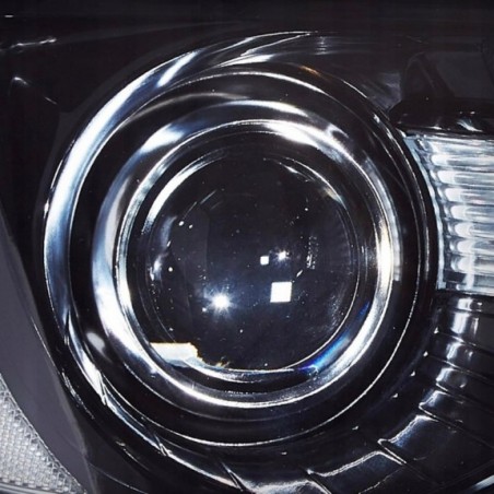 CHRYSLER 300C 300S 2011-2023 LAMPA LAMPY CZARNE VLAND Z LED LEWA + PRAWA EU