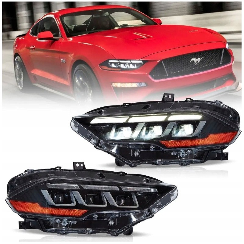 LAMPA LAMPY FULL LED LEWA + PRAWA VLAND EU STYL S650 FORD MUSTANG 2018-2023