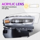 DODGE RAM LIMITED 2019- LAMPA LED KOMPLET LEWA + PRAWA Z LISTWAMI CZARNYMI