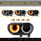 DODGE CHALLENGER 2008-2014 LAMPA LAMPY LEWA +PRAWA KPL EUROPA LED VLAND RGB