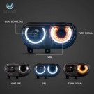 LAMPA LAMPY LEWA + PRAWA PRZÓD EUROPA LED VLAND DODGE CHALLENGER 2008-2014