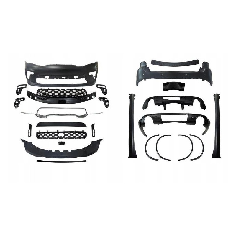 DODGE DURANGO SRT 2021- ZDERZAK PRZÓD + TYŁ HAK NAKŁADKI PROGI KPL BODY KIT