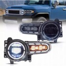 TOYOTA FJ CRUISER XJ10 2007-22 LAMPA LAMPY PRZÓD LED SOCZEWKI VLAND EUROPA