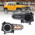 TOYOTA FJ CRUISER XJ10 2007-22 LAMPA LAMPY PRZÓD LED SOCZEWKI VLAND EUROPA
