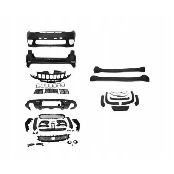 ZDERZAK KOMPLET PRZÓD + TYŁ PROGI BODY KIT JEEP GRAND CHEROKEE WK2 17- SRT