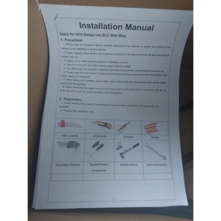 PRÓG PROGI STOPNIE ELEKTRYCZNIE WYSUWANE KOMPLET RAM DODGE RAM 2011-2018