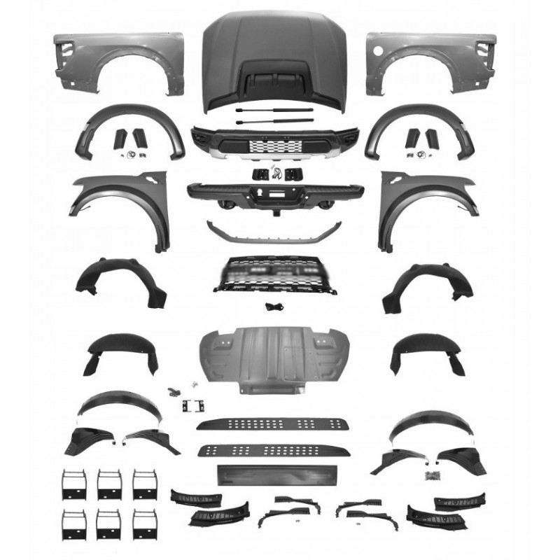 FORD F-150 RAPTOR 2021- MASKA ZDERZAK PRZÓD + TYŁ NAKŁADKI KOMPLET BODY KIT