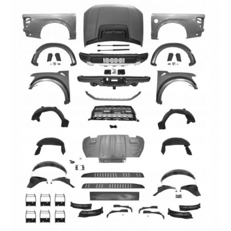 FORD F-150 RAPTOR 2021- MASKA ZDERZAK PRZÓD + TYŁ NAKŁADKI KOMPLET BODY KIT