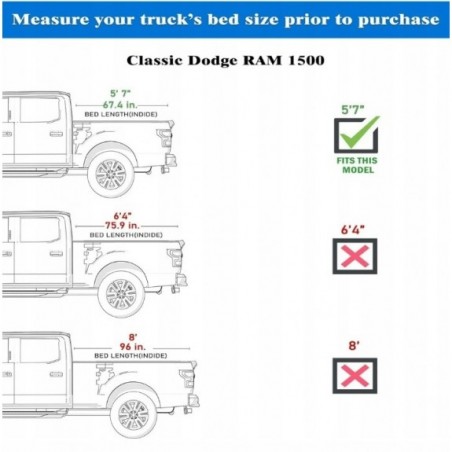 POKRYWA PAKI KRÓTKA PAKA 5.7 ROLETA ŻALUZJA TWARDA DODGE RAM 1500 2009-2024