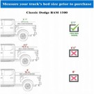 POKRYWA PAKI KRÓTKA PAKA 5.7 ROLETA ŻALUZJA TWARDA DODGE RAM 1500 2009-2024