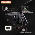 DODGE RAM 2009-2018 LAMPA LAMPY LED VLAND LEWA + PRAWA KPL BLACK 2 SOCZEWKI
