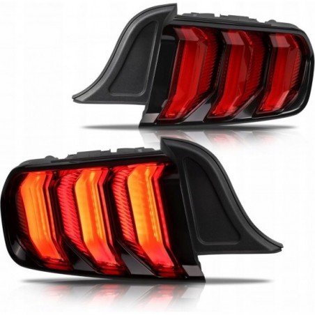 FORD MUSTANG 2015-23 LAMPA LAMPY TYŁ LED VLAND EUROPA CZERWONE HOMOLOGACJA