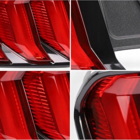 FORD MUSTANG 2015-23 LAMPA LAMPY TYŁ LED VLAND EUROPA CZERWONE HOMOLOGACJA