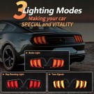FORD MUSTANG 2015-23 LAMPA LAMPY TYŁ LED VLAND EUROPA CZERWONE HOMOLOGACJA
