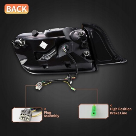 FORD MUSTANG 2015-23 LAMPA LAMPY TYŁ LED VLAND EUROPA CZERWONE HOMOLOGACJA